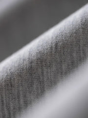 グレー スタンドカラー ハーフジップ スウェット