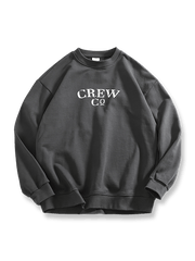 製品画像: アメリカンヘビーウェイトコットン裏毛クルーネックスウェット、ヴィンテージスタイル、厚手、秋冬向け