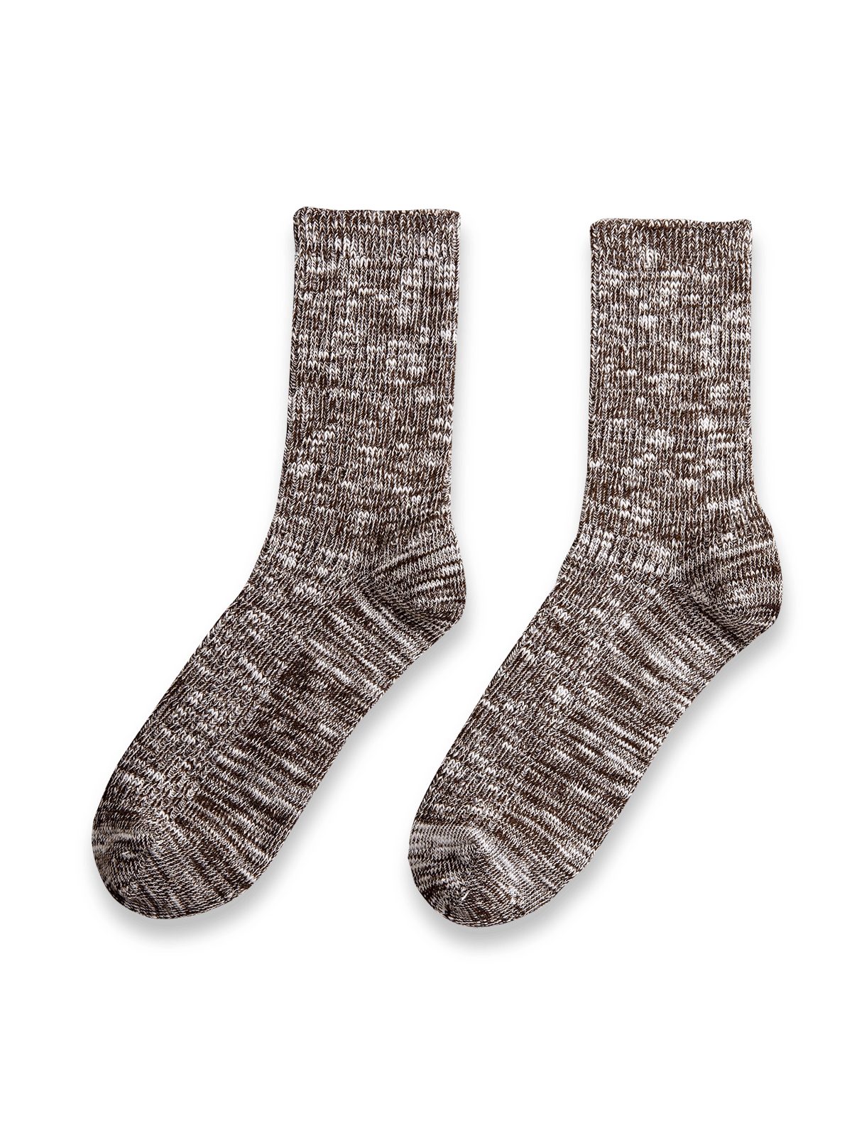 製品画像: ヴィンテージスノーフレーク柄のミドルコットンソックスの正面画像。快適な履き心地と通気性に優れた中筒丈ソックス。
詳細画像: 編み目のディテールと質感を強調したコットンソックスの特写画像。吸汗性の高いニット素材を使用。