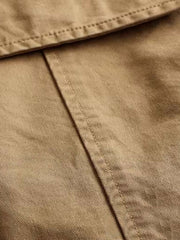 製品画像: アメリカンヴィンテージコットンジャケットの正面全体画像。
詳細画像: フィットシルエットとウォッシュ加工による自然な風合いのディテールクローズアップ。