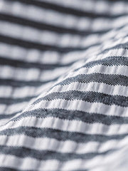 シアサッカー ストライプ柄テーラードジャケット