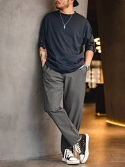 【予約】抗リンクル カジュアルパンツ