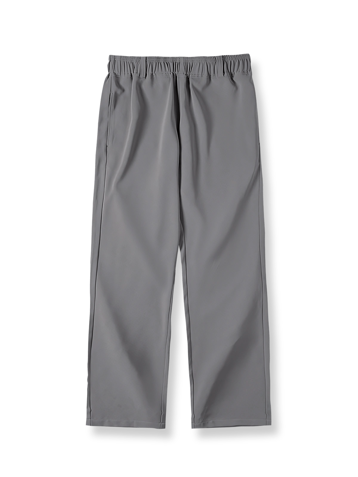 カーキドレープカジュアルパンツ正面図