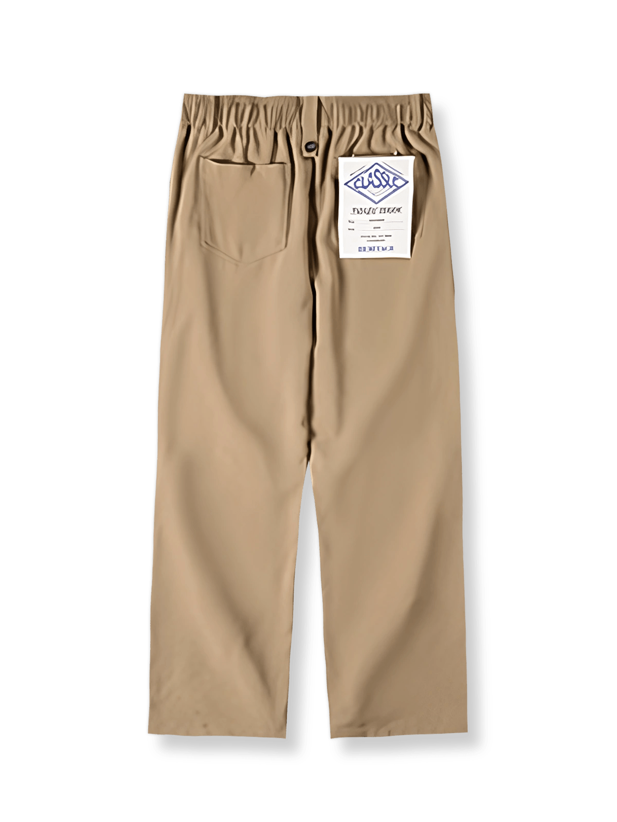 カーキドレープカジュアルパンツ正面図