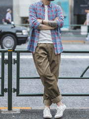 コーデュロイ ストレート ロングパンツ