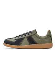 オリーブ グリーン 羊革 トレーニング シューズ