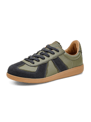 オリーブ グリーン 羊革 トレーニング シューズ