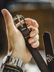 クラシック一層牛革レトロベルト