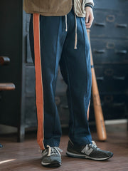 サイドパネルコントラストカラー スウェットパンツ