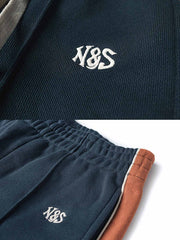 サイドパネルコントラストカラー スウェットパンツ