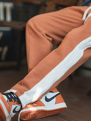 サイドパネルコントラストカラー スウェットパンツ