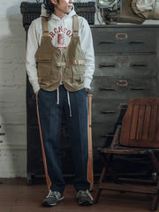 サイドパネルコントラストカラー スウェットパンツ