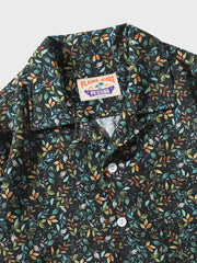 カラフルリーフ柄 アロハシャツ