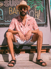 キューバカラー 金魚柄 アロハシャツ