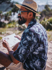 クラゲ柄 アロハシャツ