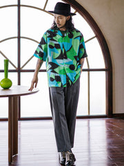 ジオメトリックスタイル アロハシャツ