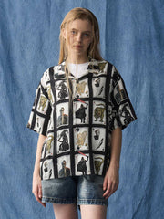 カードゲーム柄アロハシャツ