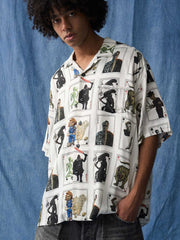 カードゲーム柄アロハシャツ
