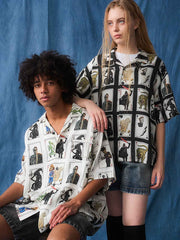 カードゲーム柄アロハシャツ