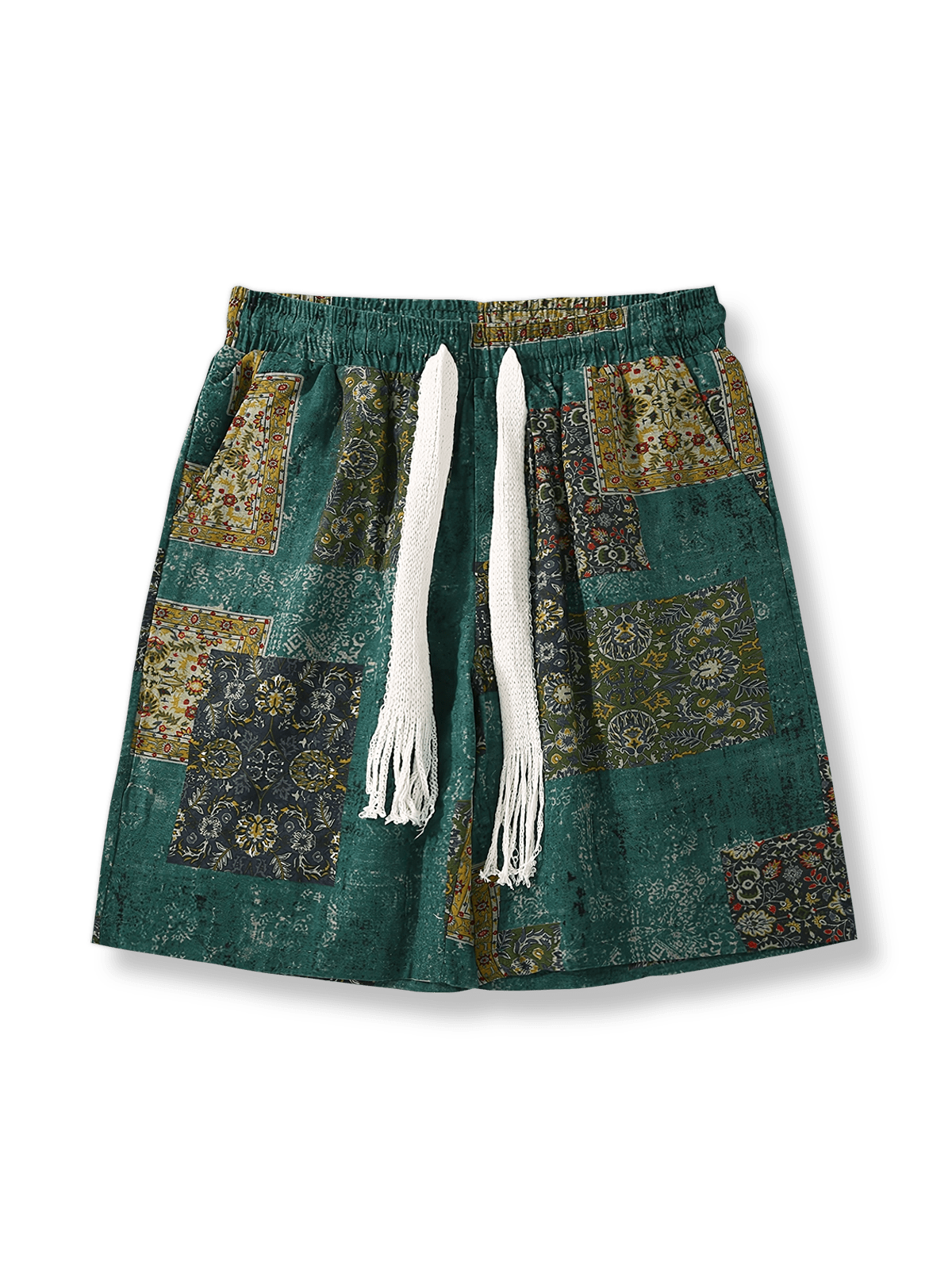 エスニック風スポーツショートパンツ正面図