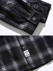 カジュアル長袖チェックシャツ