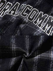 カジュアル長袖チェックシャツ