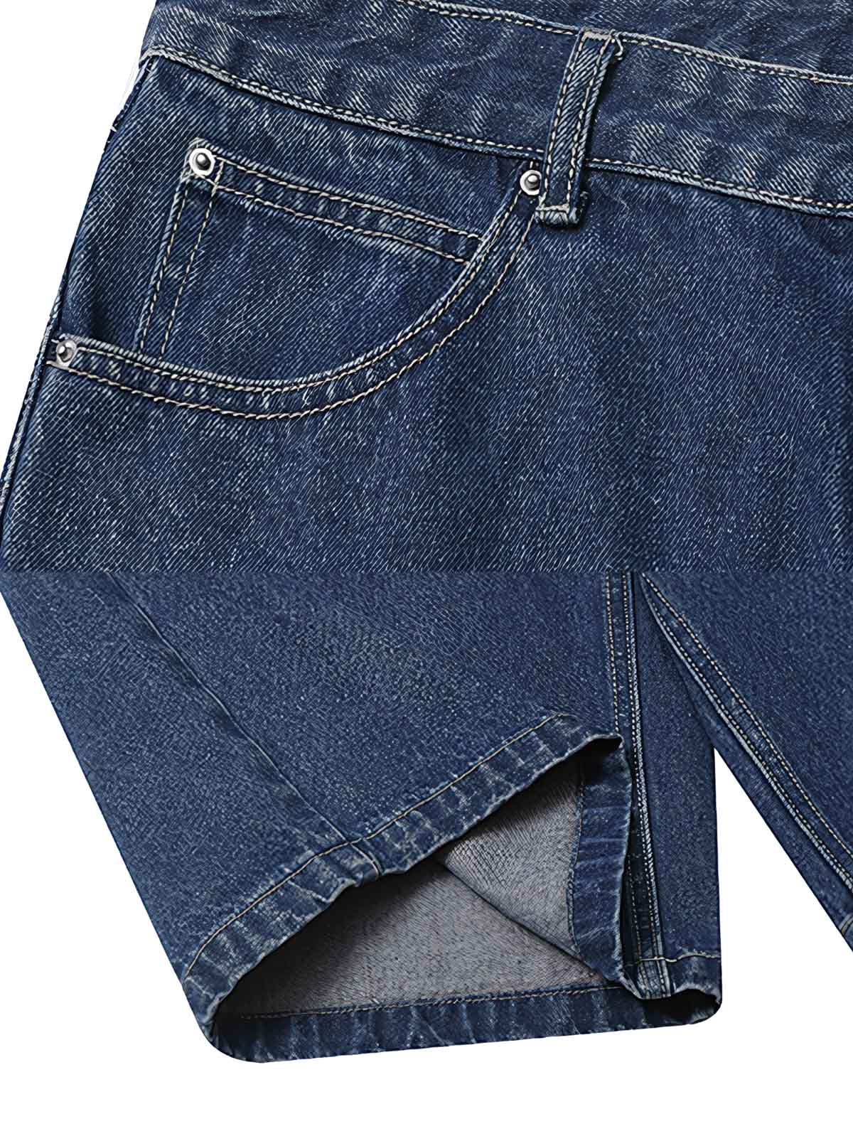 デニムショーツのディテール特写