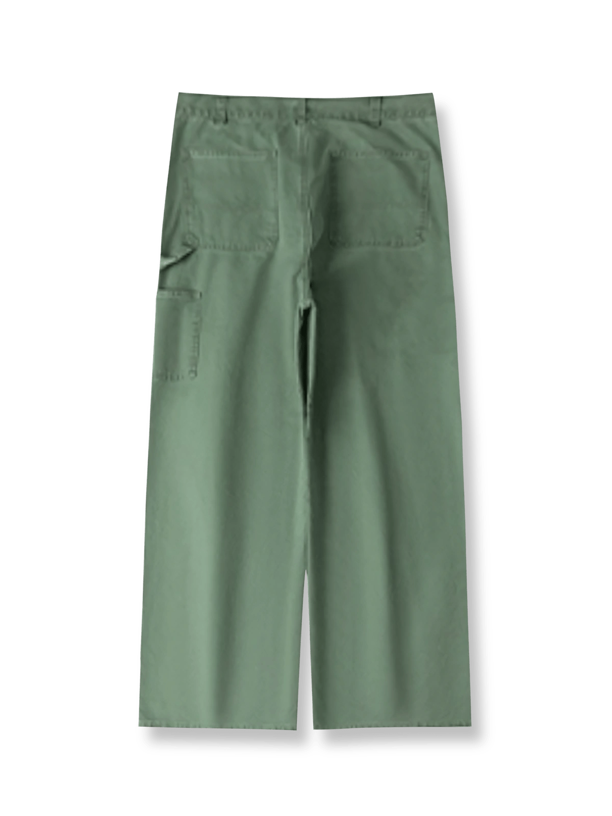 エンザイムウォッシュツイルワイドストレートワークパンツ正面展示