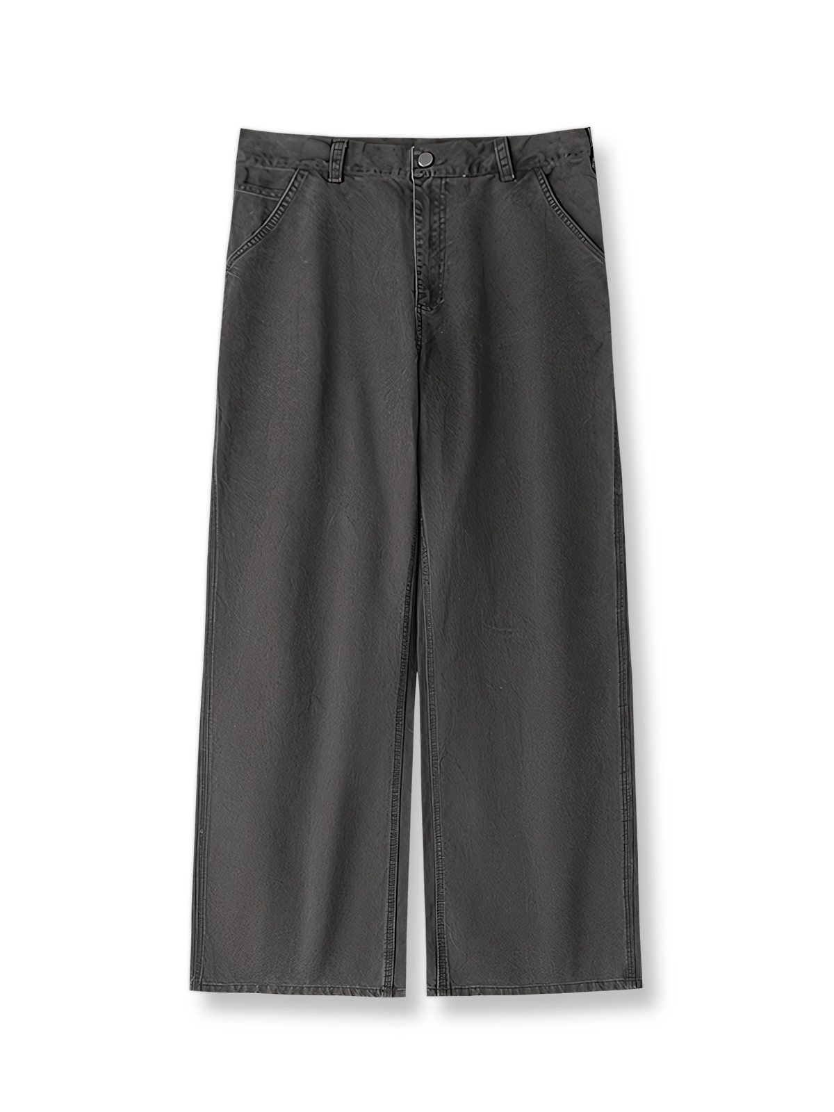 エンザイムウォッシュツイルワイドストレートワークパンツ正面展示