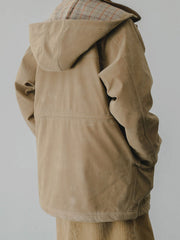 スエード フード付き ジャケット