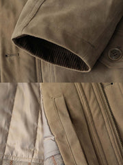 スエード フード付き ジャケット