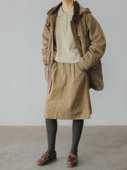 スエード フード付き ジャケット