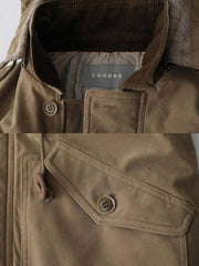 スエード フード付き ジャケット