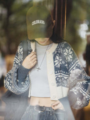 アイスランド風 ショートロピー セーター