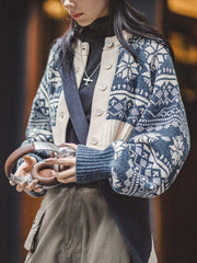 アイスランド風 ショートロピー セーター