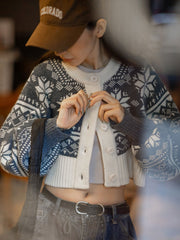 アイスランド風 ショートロピー セーター