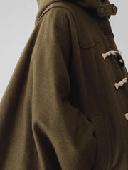ウール混 ケープコート