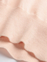 クルーネックショート スリーブニット