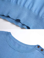 クルーネックショート スリーブニット