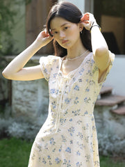 【予約】刺繍ウエスト シンチングドレス