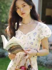 【予約】刺繍ウエスト シンチングドレス