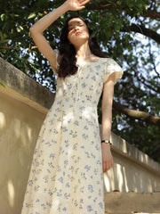 【予約】刺繍ウエスト シンチングドレス