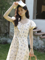 【予約】刺繍ウエスト シンチングドレス