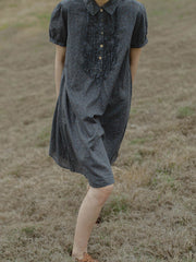 クラシック フローラル コットンシャツドレス