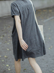 クラシック フローラル コットンシャツドレス