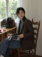 オーバーサイズウールブレザー