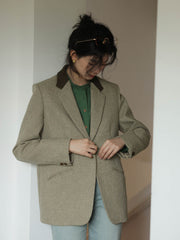 オーバーサイズウールブレザー