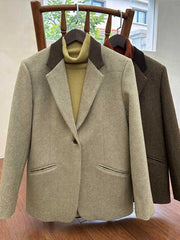 オーバーサイズウールブレザー