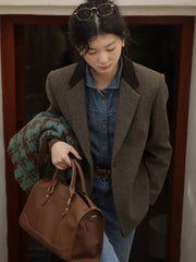 オーバーサイズウールブレザー