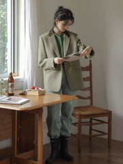 オーバーサイズウールブレザー